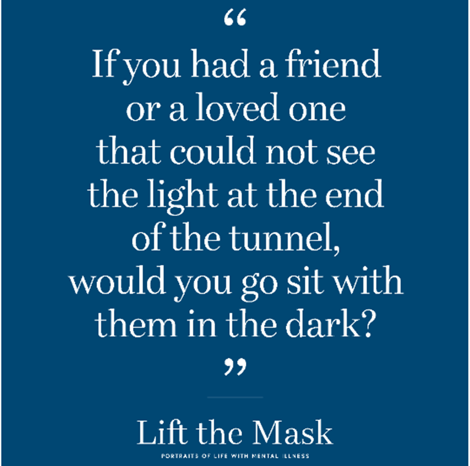 Lift the Mask quote